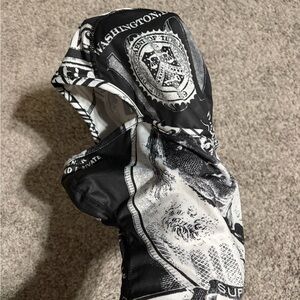Supreme Black and White Money Balaclava